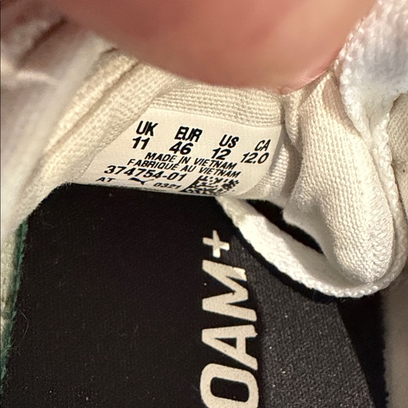 Puma Classic White and Black Sneakers Men size 12 - Picture 6 of 6